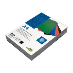 Tapa encuadernacion liderpapel carton a4 1mm negra paquete de 50 unidades