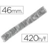 Espiral metalico q-connect 64 5:1 46mm 1,2mm caja de 25 unidades