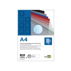Tapa encuadernacion liderpapel polipropileno a4 0.5mm ahumada paquete de 100 unidades