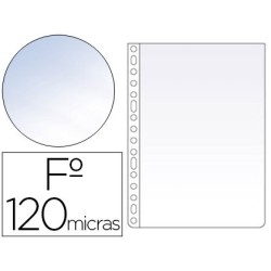 Funda multitaladro esselte folio polipropileno 120 mc cristal caja de 100 unidades