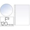 Funda multitaladro esselte folio polipropileno 120 mc cristal caja de 100 unidades