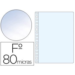 Funda multitaladro esselte folio polipropileno 80 mc cristal caja de 100 unidades
