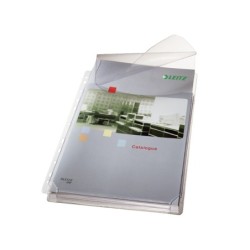 Funda multitaladro esselte din a4 pvc 170 mc con fuelle y solapa superior capacidad 200 hojas pack de 5 unidades