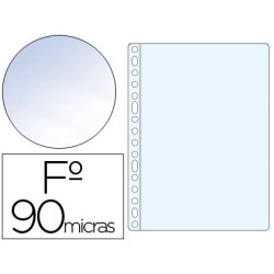 Funda multitaladro saro folio 90 mc pvc cristal caja de 100 unidades