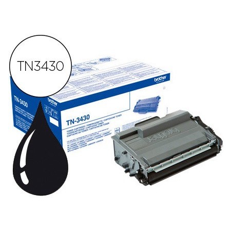 Toner brother tn-3430 dcp-l5500dn / dcp-l6600dw / hl-l5000d / mfc-l5700 negro 3000 pag