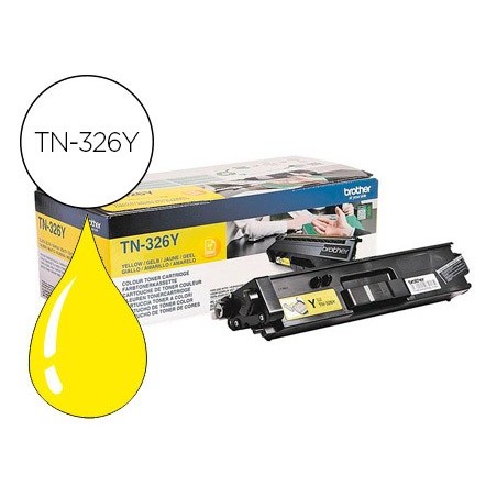 Toner brother tn-326y hll8250cdn / hll8350cdw alta capacidad amarillo 3500 pag