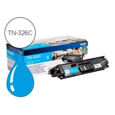 Toner brother tn-326c hll8250cdn / hll8350cdw alta capacidad cian 3500 pag