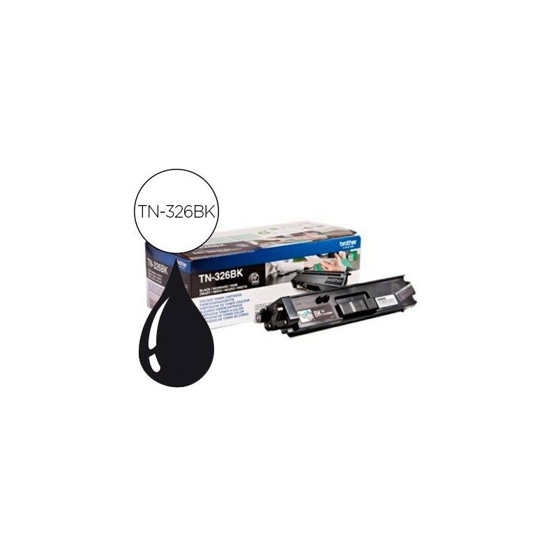 Toner brother tn-326bk hll8250cdn / hll8350cdw alta capacidad negro 4000 pag