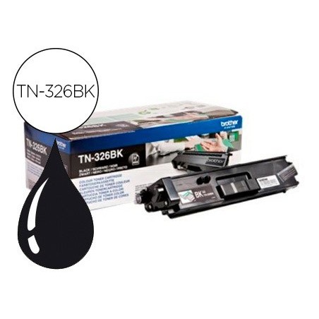 Toner brother tn-326bk hll8250cdn / hll8350cdw alta capacidad negro 4000 pag