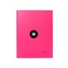 Carpeta antartik a4 forrada 4 anillas 25 mm redondas color rosa