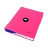 Carpeta antartik a4 forrada 4 anillas 25 mm redondas color rosa