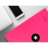 Carpeta antartik a4 forrada 4 anillas 25 mm redondas color rosa
