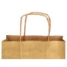 Bolsa kraft q-connect oro asa retorcida 270x120x360 mm