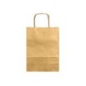 Bolsa kraft q-connect oro asa retorcida 240x100x310 mm