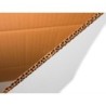 Caja para embalar q-connect ultrarresistente regulable en altura carton canal doble 7 mmcolor blanco 450x280x375 mm