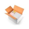 Caja para embalar q-connect ultrarresistente regulable en altura carton canal doble 7 mmcolor blanco 450x280x375 mm