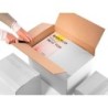 Caja para embalar q-connect ultrarresistente regulable en altura carton canal doble 7 mmcolor blanco 450x280x375 mm