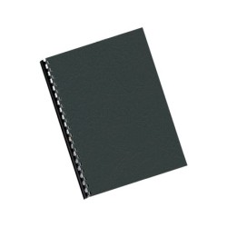 Tapa de encuadernacion q-connect pvc din a4 opaca negra 180 micras caja de 100 unidades