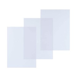 Tapa de encuadernacion q-connect pvc din a4 incolora 200 mc paquete de 100 unidades
