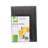 Tapa de encuadernacion q-connect carton din a4 negro simil piel 250 gr caja de 100 unidades