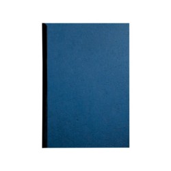 Tapa de encuadernacion q-connect carton din a4 azul simil piel 250 gr caja de 100 unidades
