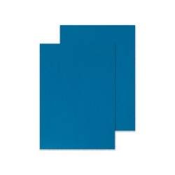 Tapa de encuadernacion q-connect carton din a4 azul simil piel 250 gr caja de 100 unidades