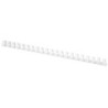 Canutillo q-connect redondo 16 mm plastico blanco capacidad 145 hojas caja de 50 unidades