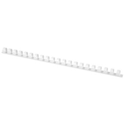 Canutillo q-connect redondo 14 mm plastico blanco capacidad 130 hojas caja de 100 unidades