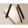 Canutillo q-connect redondo 12 mm plastico negro capacidad 102 hojas caja de 100 unidades