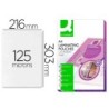 Bolsa de plastificar q-connect 303 x 216 mm 125 mc din a4 mate sin reflejos caja de 100 unidades