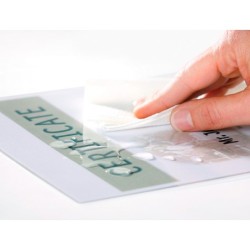 Bolsa de plastificar q-connect 153 x 216 mm 80mc din a5 caja de 100 unidades