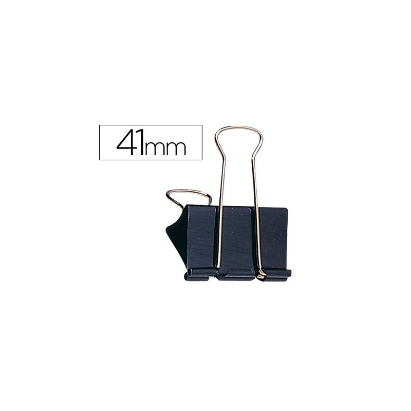 Pinza metalica q-connect reversible n.4 42 mm caja de 10 unidades