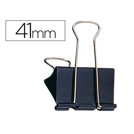 Pinza metalica q-connect reversible n.4 42 mm caja de 10 unidades