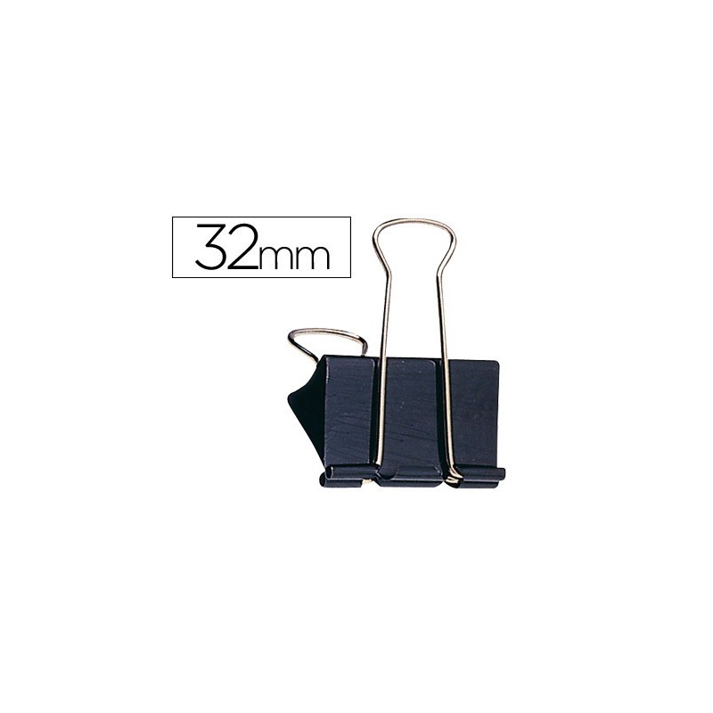 Pinza metalica q-connect reversible n.3 32 mm caja de 10 unidades
