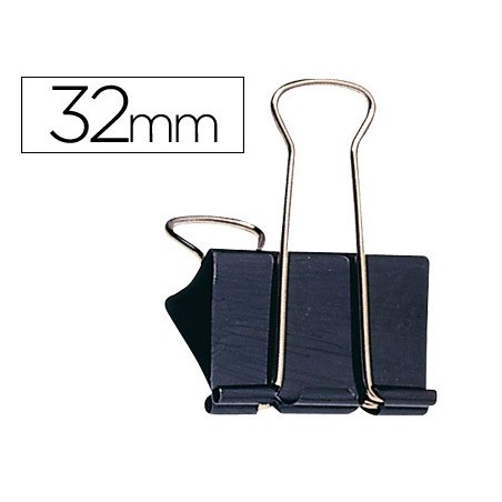 Pinza metalica q-connect reversible n.3 32 mm caja de 10 unidades