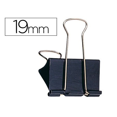 Pinza metalica q-connect reversible n.1 19 mm caja de 10 unidades