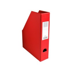 Revistero exacompta pvc lomo 70 mm color rojo 230x310x70 mm