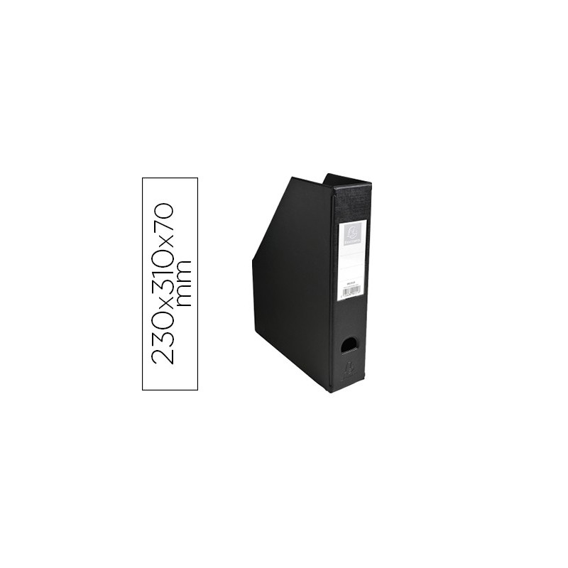 Revistero exacompta pvc lomo 70 mm color negro 230x310x70 mm