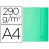 Subcarpeta cartulina con bolsa exacompta din a4 verde 290 gr