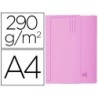 Subcarpeta cartulina con bolsa exacompta din a4 rosa 290 gr