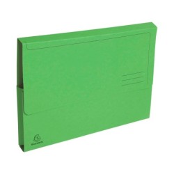 Subcarpeta cartulina con bolsa exacompta din a4 verde 290 gr