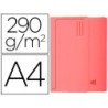 Subcarpeta cartulina con bolsa exacompta din a4 rojo 290 gr