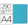 Subcarpeta cartulina con bolsa exacompta din a4 celeste 290 gr