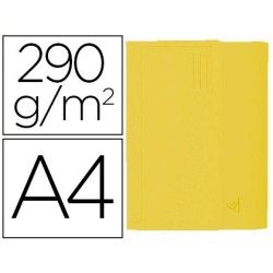 Subcarpeta cartulina con bolsa exacompta din a4 amarillo 290 gr
