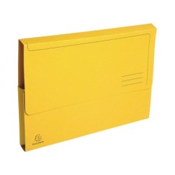 Subcarpeta cartulina con bolsa exacompta din a4 amarillo 290 gr