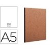 Libreta age-bag tapa cartulina lomo cosido liso 96 hojas color havana 148x210 mm