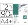 Papel dibujo liderpapel a4 320x240mm 90g/m2 vegetal sobre de 12 hojas