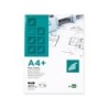 Papel dibujo liderpapel a4 320x240mm 90g/m2 vegetal sobre de 12 hojas