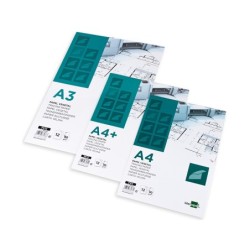 Papel dibujo liderpapel a4 320x240mm 90g/m2 vegetal sobre de 12 hojas