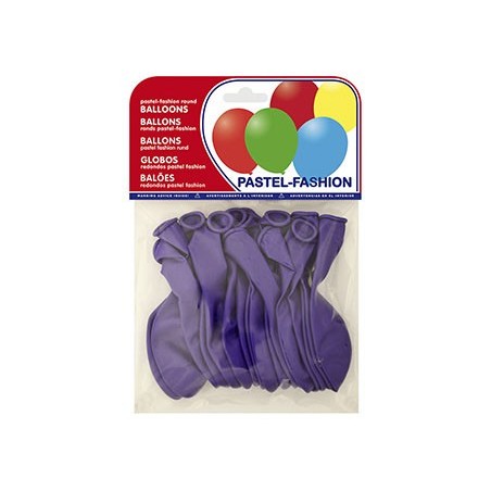 Globo 100% latex biodegradable pastel lila bolsa de 20 unidades